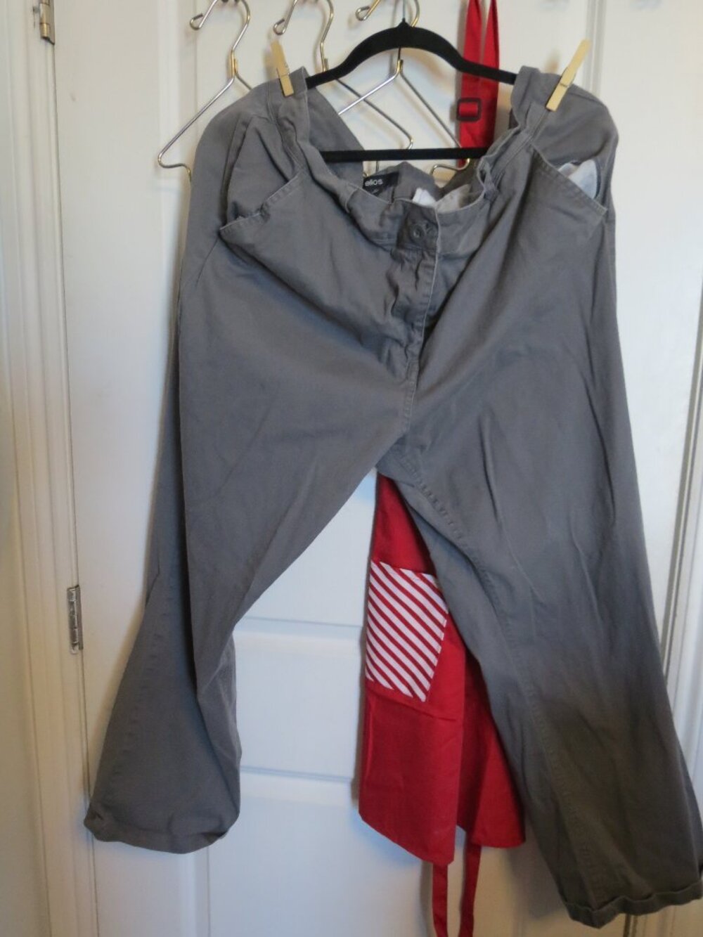 20 Ellos Gray Straight Leg Work Pant